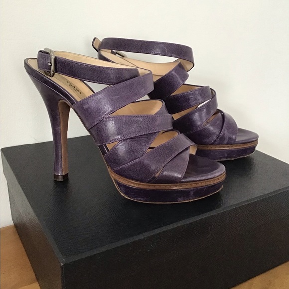 Prada Strappy Platform Sandals - Picture 4 of 5